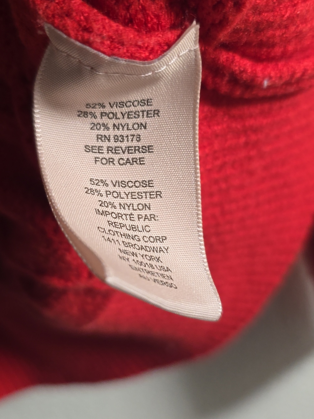 Philosphy Red Knit Sweater - Picture 5 of 5